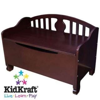 CHERRY LARGE TOY BOX/CHEST BENCH WOOD/WOODEN FURNITURE KIDS/CHILDRENS 