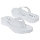 White or Ivory Wedding Bridal Flip Flops by TOUCH UPS