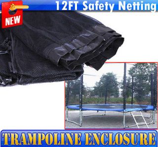 Newly listed NEW 12 FT Trampoline Enclosure Round Safety Netting Fence 