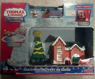   THE TRAIN TRACKMASTER CHRISTMAS DELIVERY ON SODOR NEW IN BOX  SANTA