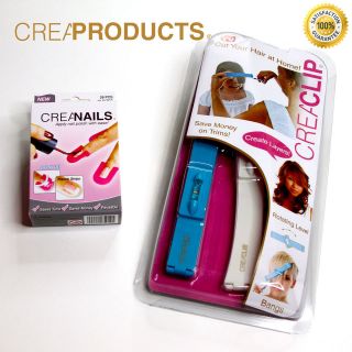 CreaClip and CreaNails Package  Haircutting Tool and Nail Polish 
