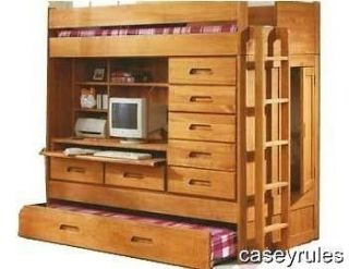   Trundle Desk Woodworking Loft PLANS All in One + Toy Chest Box Plans