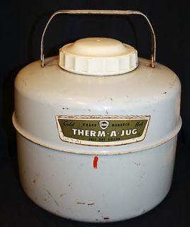 Vintage 1 Gal. Metal Insulated Knapp   Monarch Therm a Jug Thermos 