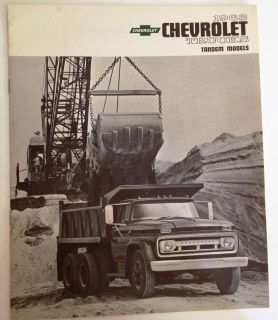 VINTAGE August 1962 brochure for 1963 Chevrolet Trucks Tandem Models