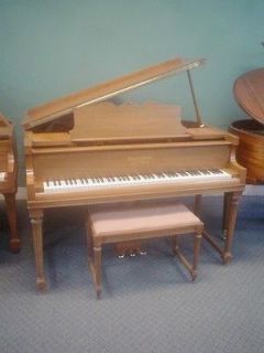   Marshall & Wendell/Chickering Baby Grand Piano ornate legs SEE VIDEO