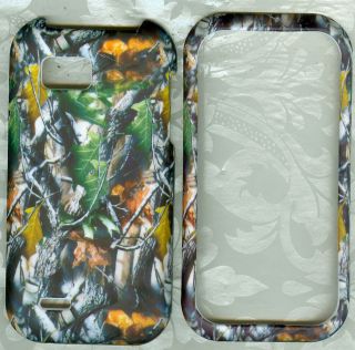 camo fussy tree rubberized LG Eclypse C800G PHONE HARD CASE protector 