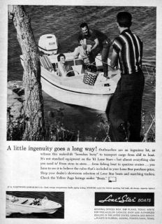 1961 Lone Star Fleetwood Original Boat Ad