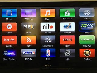 Apple TV 2 Jailbroken iOS 5.1.1 XBMC,1Channel, iceFilms, Hulu 