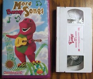 MORE BARNEY SONGS   ACTIMATES COMPATIBLE VHS VIDEO TAPE