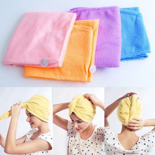   Hair Dryer Quick Drying Towel Salon Wrap Turban Cap Hat New A1148