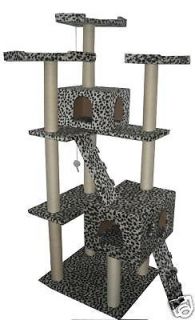 New Leopard Skin 73 Cat Tree Condo Furniture Scratch Post Pet House