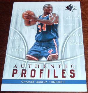 08 09 SP Authentic Profiles Charles Oakley #AP1