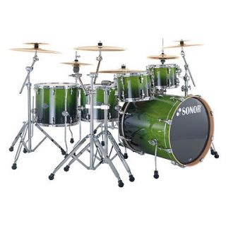   Drum Set Birch Essential Force S Drive Green Fade 6 Piece Drum Set
