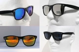 Lot of 4 Ultra Cool Black Wayfarer sunglasses mirror 80s retro 