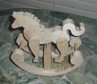   Horse   Moving Legs   7.5 W X 7 H X 3.5 D   Hardwood   Unfinished