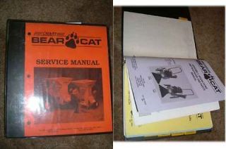   Bearcat Chipper/Shredd​ers Service manual. Lots models. Mint1990s
