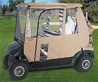  Deluxe 3 Sided Golf Cart Enclosure fits two person golf cars EZ Go