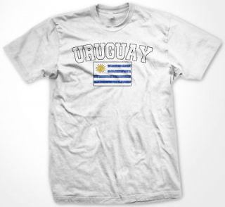 Uruguay World Cup Soccer Uruguayan Flag Mens T Shirt