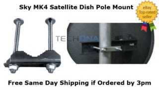 Triax MK4 Sky Satellite Dish Pole Mount Bracket Clamp Adaptor Mounting 