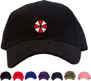 Umbrella Corporation Embroidered Skull Cap Beanie   5 Colors Available 