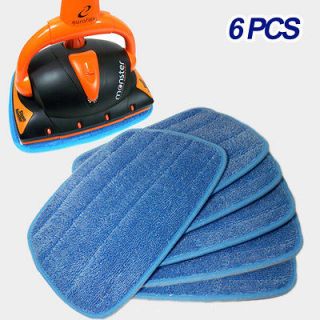 New 6 microfiber steam pad for eureflex monster haan mop loop & hook 