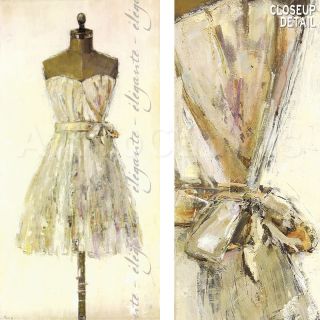 27x54 ELEGANTE by PARIS GERRARD FASHION DRESS ON STAND ART NOUVEAU 