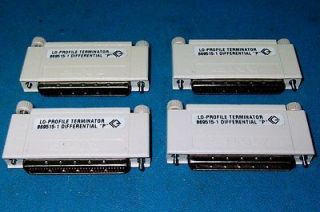 10PC LOT SCSI 3 DIFFERENTIAL TERMINATOR PLUG   68PIN MALE 50SR   AMP 