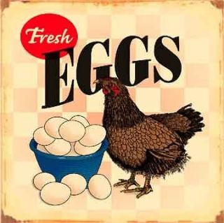 FARM FRESH EGGS METAL SIGN MADE IN THE USA* TOP QUALITY // FREE 