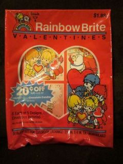 Rainbow Brite 1983 MIB Valentine cards set of 30 great for tagging 