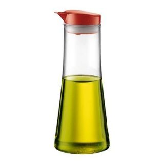 Bodum Bistro Oil/Vinegar Dispenser 17oz. Glass with Red Top NIB Fast 