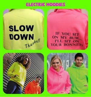   FLUORESCENT HOODIES ideal for horse riders, cyclists, walkers