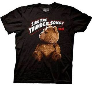   TED THE MOVIE SIGN THE THUNDER SONG ADULT TEDDY BEAR T SHIRT 2XL XXL