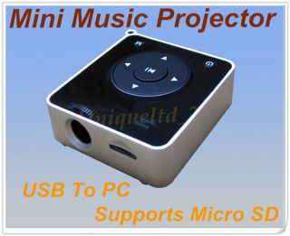   Photo Video USB Projector LED 64 projection F PC Support Micro SD