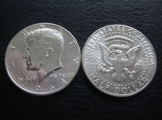 USA 1964 Silver Kennedy Half Dollar coin. 90% Silver