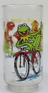 Vintage 1981 Great Muppet Caper Kermit The Frog Drinking Glass 6 