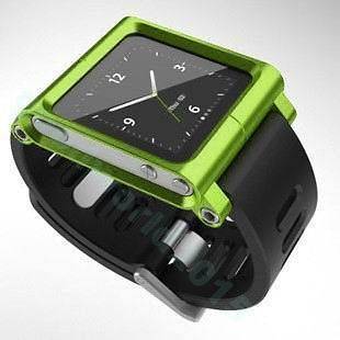NEW LunaTik multi touch watch band for ipod nano 6（Green）