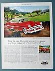 1956 Chevrolet Car Ad Features Bel Air Sport Coupe WRINGS MORE POWER 