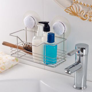   Stainless Steel Bathroom Wall Organizer With EZ Install for Tiles