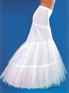 2012 new 2 Hoops Mermaid White Bridal Petticoat Wedding Slip