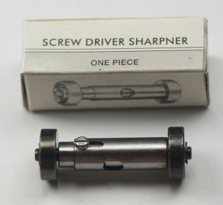 Screwdriver blade sharpening tool holder watchmakers repairs