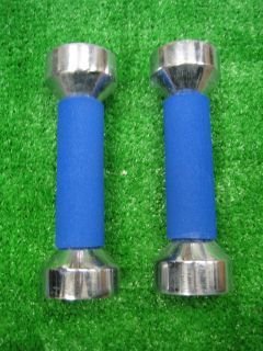 lbs Pair Chrome Dumbells Hand Weights Training Fitness Gym Exercise 