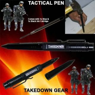 Black Tactical Pen Takedown Self Defense Weapon Pens