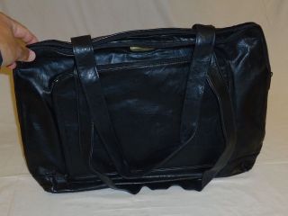 Bentley Shoulder Bag 19in x 14in x 4in Black Modern Leather Vinyl
