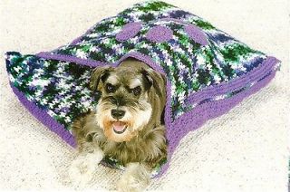 COZY Pet Hideaway Bed/Decor/Croc​het Pattern Instructions