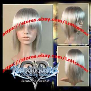 Kingdom Hearts II Riku Silver Cosplay Wig Custom Styled
