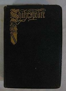 Vintage Leather Shakespeare Ornate GIlt Thumb Indexed COMPLETE