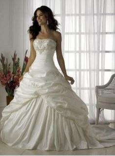 wedding dress Evening Gowns Prom Ball size 6 8 10 12 14 16,good price 