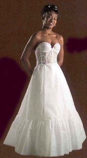 NEW MM1406 Bridal Slip Crinoline Petticoat White Ivory Black 3 
