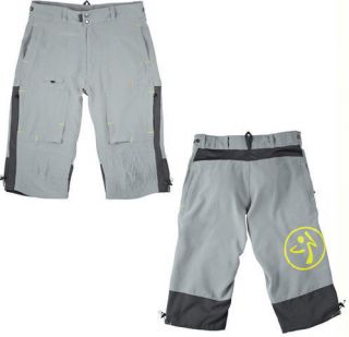 ZUMBA Mens Cargo Jammer Shorts Gray Wetsuit ALL SIZES