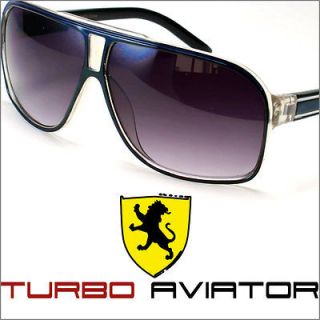 Aviator Fashion Sunglasses New Shades Turbo Retro Look Khan Designer 